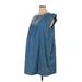 Isabel Maternity Casual Dress: Blue Dresses - New - Women's Size 2X-Large