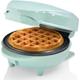 Bestron Mini-Waffeleisen für klassische Waffeln, kleiner Waffelmaker mit Antihaftbeschichtung, für Kindergeburtstage, Familienfeiern, Ostern oder Weihnachten, Retro Design, 550 Watt, Farbe: Mint único