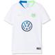 Nike Kinder VFL Wolfsburg Breathe Stadium Away T-Shirt, White/Green Strike, L