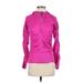 Athleta Track Jacket: Pink Solid Jackets & Outerwear - Women's Size X-Small