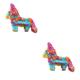 UPKOCH 2pcs Party Decorations Pinata Fiesta Decorations Rainbow Party Favors Taco Party Supplies Ornament for Pride Rainbow Party Supplies Ornaments for Aldult Accessories Child