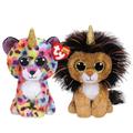 TY Ramsey & Giselle Beanie Boo Regular Multipack - Squishy Beanie Baby Soft Plush Toys - Collectible Cuddly Stuffed Teddy