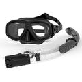 Dry Snorkel Set Snorkeling Gear Diving Equipment Dive Mask Snorkel Goggles Anti-Fog Mask Scuba Diving Freediving Spearfishing Swimming