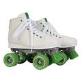 Kryptonics Downtown Quad Roller Skates - White/Green (UK 4-5 / EU 37/38)