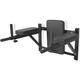 vidaXL Wall-Mounted Fitness Dip Station - Professional Equipment for Triceps and Abdominal muscles exercising, Soft-grip adjustable handles, Easy Installation