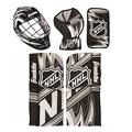 Franklin Sports 12436 NHL Mini Hockey Goalie Equipment with Mask Set, Colors May Vary, 4-10 yrs