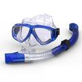 Dry Snorkel Set Snorkeling Gear Diving Equipment Dive Mask Snorkel Goggles Anti-Fog Mask Scuba Diving Freediving Spearfishing Swimming