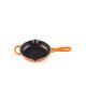 Le Creuset Signature Enamelled Cast Iron Skillet Frying Pan With Helper Handle and Two Pouring Lips, 16 cm, Volcanic, 20182160900422