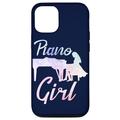 Hülle für iPhone 14 Pro Piano Girl Gifts Cute Pianist Girl Grand Piano Aquarell