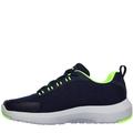 Skechers Kids Dyna Tread Junior Trainers Navy/Lime 4 (37)