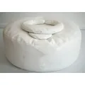 Newborn BeanBag Ottoman Round Pillow 33x10inch White Newborn Photography Posing Pillow Infant Bean