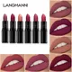 Langmani Starry Sky Bullet Head Nude Lipstick Red Pen Black Tube Matte Smooth Lipstick 6 Colors