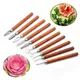 Wooden Handle Food Carving Knife Stainless Steel Fruit and Vegetable Platter Carving Knife Tool