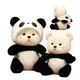 25-60cm Riesen Teddybär Cosplay Panda Dinosaurier Küken Hase Schwein Kawaii Kapuze Cartoon Tiere