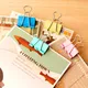 4 Pcs Large size Office Binding Products Color Long Tail Clips Photo Clip Holder Notes Storage