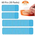 60 Pcs (30 Packs) Abs Trainer Gel Pads Muscle Toner Pads Replacement Gel Sheet For Abs Toner