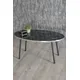 Table Basse Moderne Scandinave Bendir Pied En Métal Noir De Monte Table Basse Table De Service