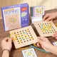 Montessori Shape threading rope game Wooden puzzle busy board with cards，Creative Sticks And Rings