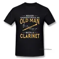 Mai Sottovalutare Un Vecchio Uomo Con UN Clarinetto T Shirt Boy Girocollo T-Shirt 3D Stampa Tees
