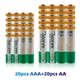 100% New 1.2 V AA 3000 MAH Ni MH akkus + AAA battery 1350 MAH rechargeable battery Ni MH 1.2 V AAA