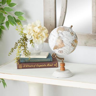 White, Blue or Black Marble Globe - 7 x 7 x 11Round