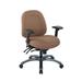 Multi-Function Mid-Office Chair with Seat Slider and Titanium Finish Base