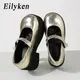 Eilyken-Escarpins à talons hauts pour femmes sandales à plateforme style de rue mode ronde