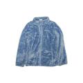 Columbia Fleece Jacket: Blue Acid Wash Print Jackets & Outerwear - Kids Girl's Size 14