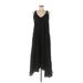 Mia Joy Casual Dress - Midi: Black Dresses - Women's Size Medium