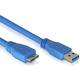 Delock USB-Kabel USB 3.2 Gen1 (USB 3.0 / USB 3.1 Gen1) USB-A Stecker, USB-Micro-B 3.0 Stecker 5.00m