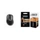 Rapoo M500 Silent kabellose Multi-Mode Maus (Bluetooth 3.0, 4.0, 2.4 GHz Wireless via USB) + Duracell NEU Optimum AA Mignon Alkaline-Batterien