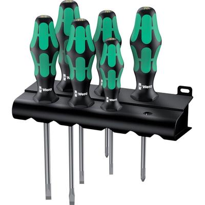 334/355 SK/6 Schraubendrehersatz Kraftform Plus Lasertip + Rack, 6-tlg. - Wera