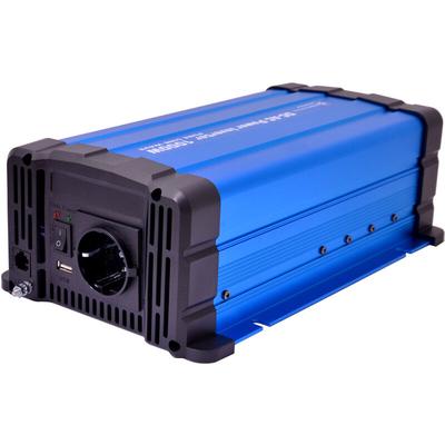 Solartronics - Spannungswandler FS1000DR 12V 1000 Watt reiner Sinus blau Inverter