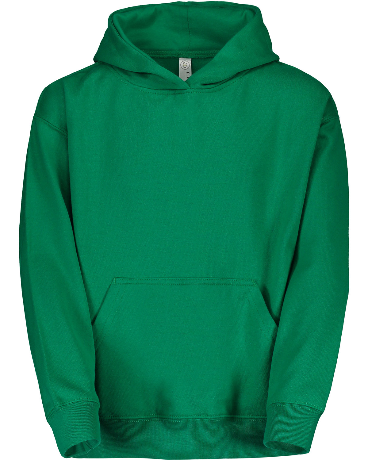LAT 2296 Youth Fleece Hoodie Sweatshirt in Kelly size Medium LA2296