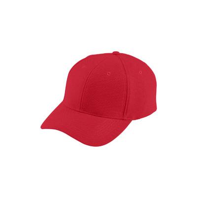 Augusta Sportswear 6266 Youth Adjustable Wicking Mesh Cap in Red | Polyester