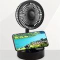 Portable Foldable Mini Fan, USB Rechargeable Folding Cooling Personal Fan, Table Desk Fan For Indoor Outdoor Camping Vacation, 3 Speeds Adjustable Fan, Adjustable Height And Angle, Convenient To Store And Carry Gift For Birthday/Easter/President's Day/Boy