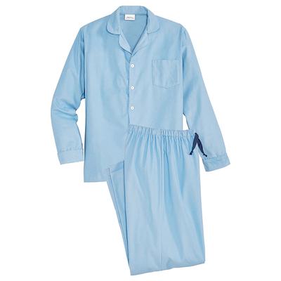 Men's Loungewear Sleepwear Pajama Set Pajama Top and Pant 2 Pieces Plain Stylish Casual Comfort Home Daily Cotton Comfort Lapel Long Sleeve Shirt Pant Drawstring Elastic Waist Spring Fall Dark Blue
