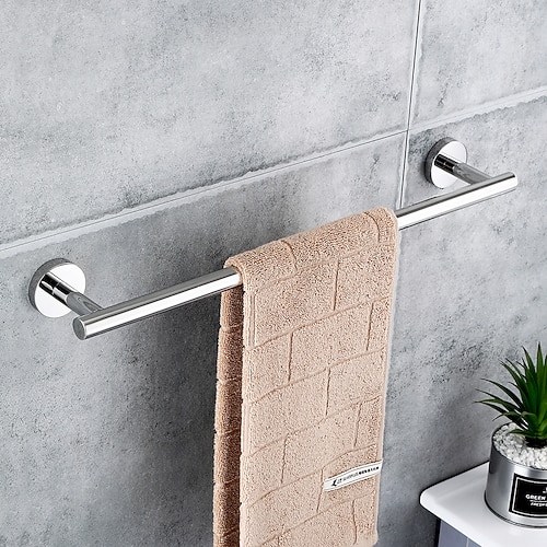 Handtuchhalter zur Wandmontage, Badzubehör, verdickter Duschhandtuchhalter aus Edelstahl für Badezimmer, Handtuchhalter 30–60 cm Image
