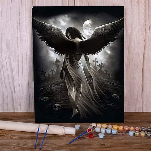 Menschen Wandkunst Leinwand Mädchen Flügel Drucke und Poster Bilder dekorative Stoffmalerei für Wohnzimmer Bilder ohne Rahmen Image