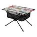 Butterflies Camping Foldable Portable Table Beach Table with Storage Bag Compact Picnic Table for Outdoor Hiking Fishing BBQ