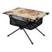 Butterfly Retro Style Camping Folding Table Portable Beach Table with Storage Bag Compact Picnic Table for Outdoor Travel Fishing BBQ