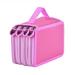 Colored Pencil Case with Compartments 72 Slots Handy Pencil Bags Large for Watercolor Pencils Gel Pens and Ordinary Pencils (Pink)