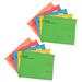 10Pcs Office File Folders Hanging Portable File Folders Multi-use File Folders Colored File Holders