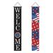 Clearance! JWDX Banner Flags_ Banners and Accessories Promotion American Independence Day Couplet National Day Activity Dwarf Couplet Red and Blue Bar Atmosphere Party Porch Decoration Hanging Flag