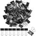 Binder Clips Small Binder Clips 50 Pack 0.75 inch Black Small Clips Paper Binder Clips Binder Clips Small Size Small Paper Clips Office Clips Micro Binder Clips Mini Binder Clips