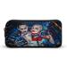 Harley Quinn Pencil Case Large Capacity Double-layer Pen Bag School Stationery Pouch Organizer Office Supplies Pencase For Kids Adult High Capacity 8.7*4.7*2 Inch