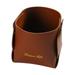 FloHua Folding Leather Pen Holder Detachable Pen Holder Black Square Pen Holder Cup for Desk Office Supplies Stationery Organizer Pencil Cup Multifunctional Desktop Office Accessories Storage Box