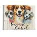 Shiartex Love is a Four Legged Word Art Prints Dogs Signs for Home Decor Animals Paintings Pet Dogs Footprints Wall Art (20x16inch) Cute Puppy Paws Posters For Dog Lover Home Decoration