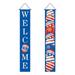 Clearance! JWDX Banner Flags_ Banners and Accessories Promotion American Independence Day Couplet National Day Activity Dwarf Couplet Red and Blue Bar Atmosphere Party Porch Decoration Hanging Flag