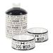 DII Bone Dry Ceramic Pet Food & Water Bowls 6.25 (Dia) x2.5 (H) and Treat Storage Canister 5.5 (Dia)x8.25 (H) Set of 3 Perfect Feeding supplies and Treat Jar for Dogs and Cats-Black Dog Text